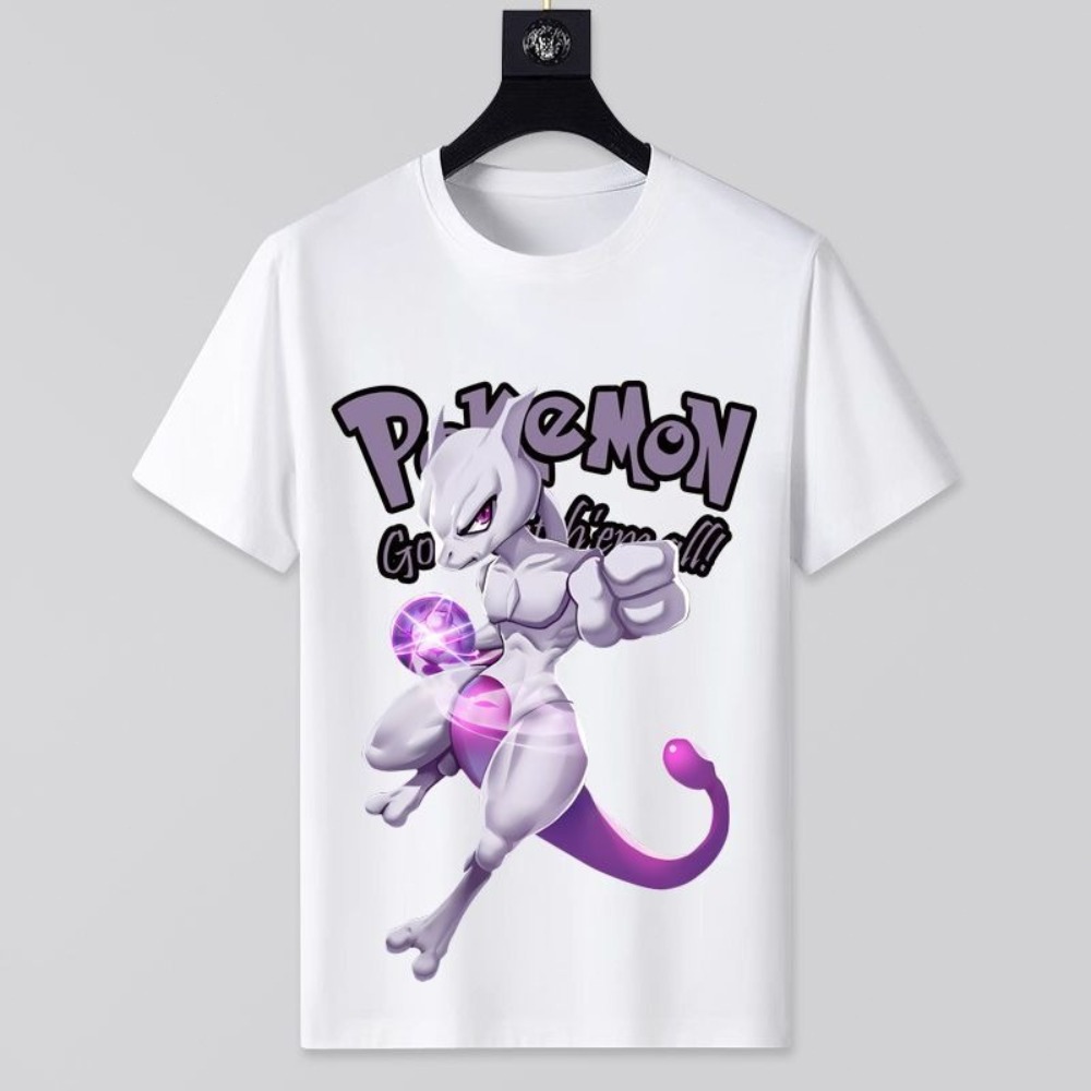 Anime Merchandise Shop - Men's New Summer New Pokémon Print