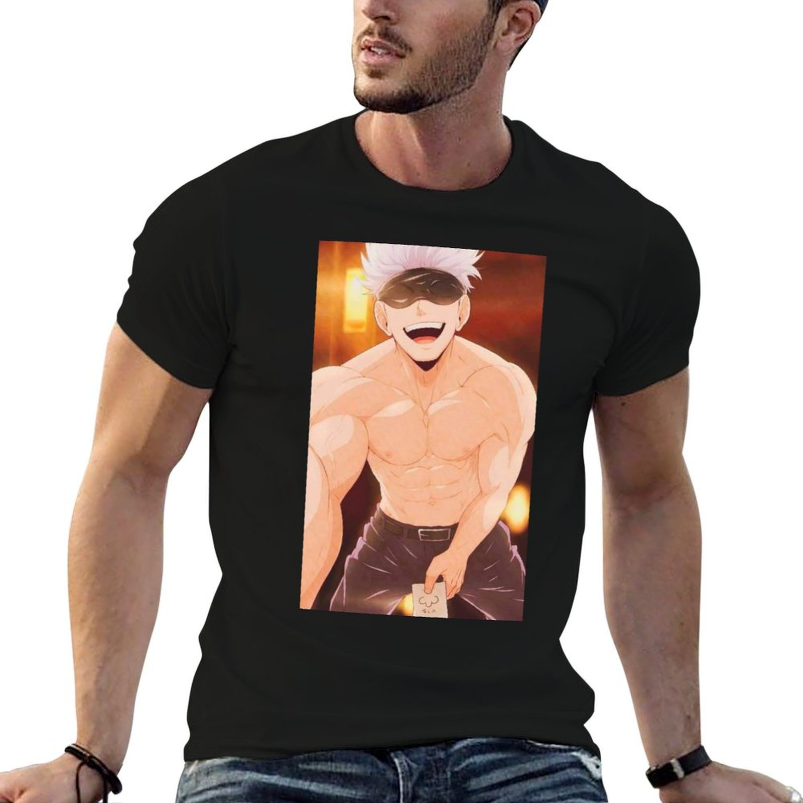 Anime Merchandise Shirt - Gojo Satoru Merchandise T-Shirt t shirts
