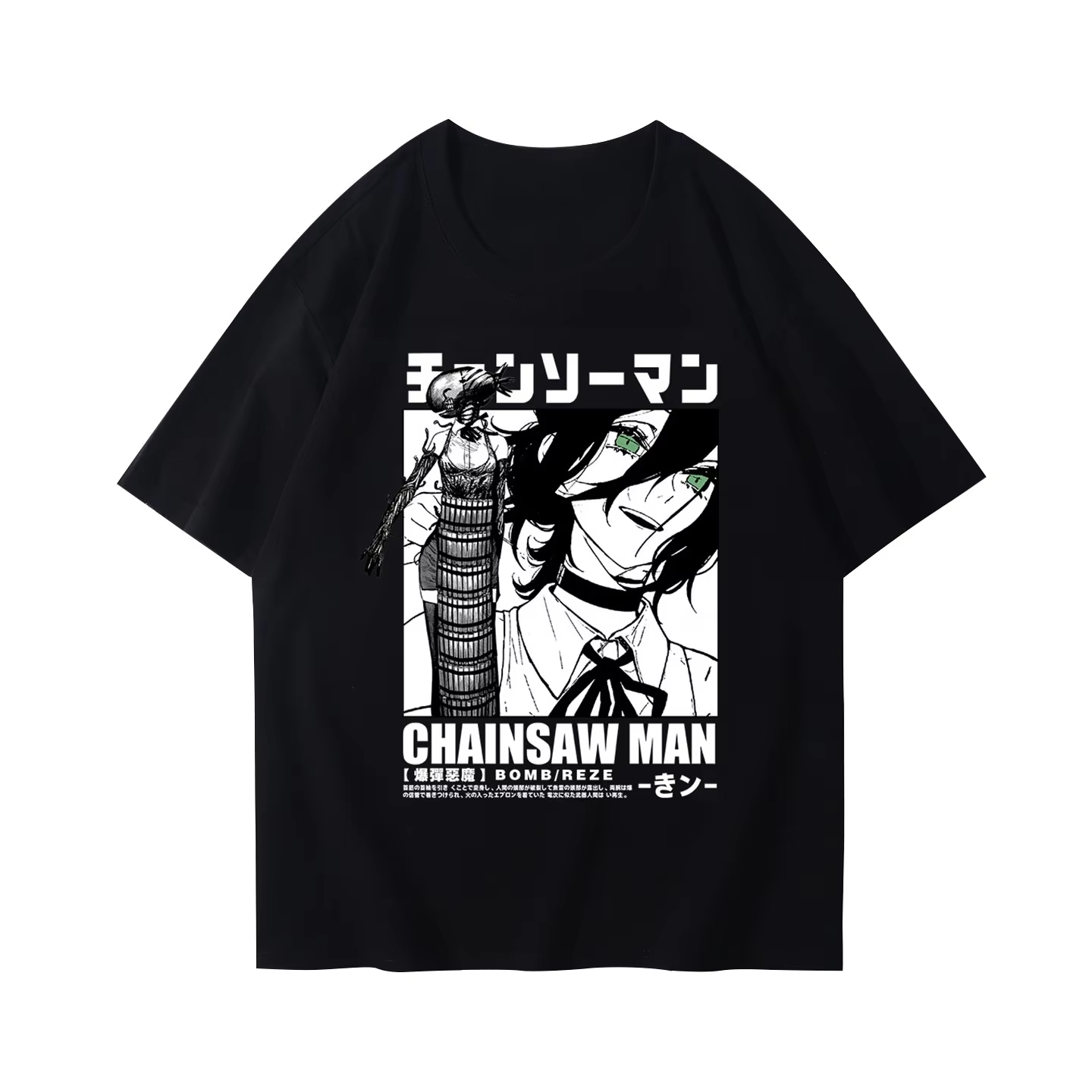 Anime Merchandise Shirt - Fashion Winter and Autumn Chainsaw T-shirt