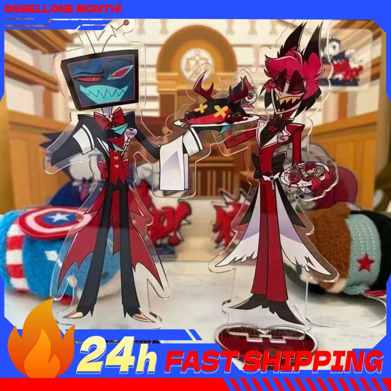 Acrylic Stand Figure - 2pcs Hazbin Anime Peripherals Alastor Waiter