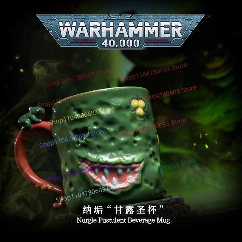 Anime Merchandise Mugs - 40K Merchandise Nurgle Mug, Ceramic Water