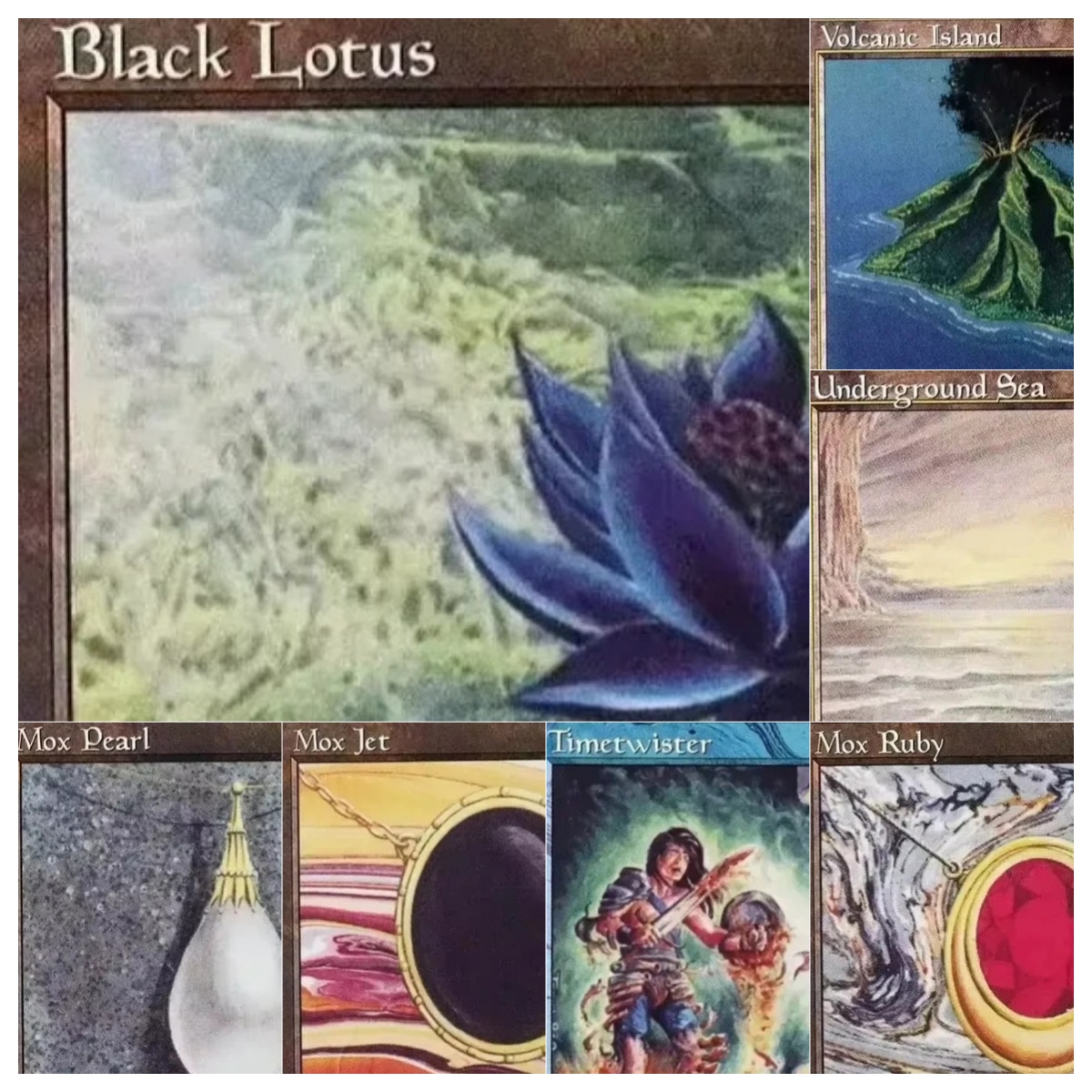 Themed Playing Card - 30th [blacklotus Scrubland] TCG Magical Cards
