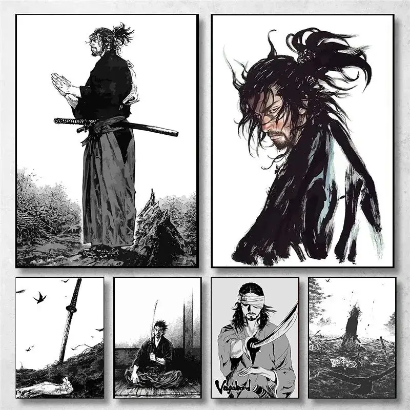 Vintage Japanese Anime Wall Ar - Anime Merchandise Posters review and price