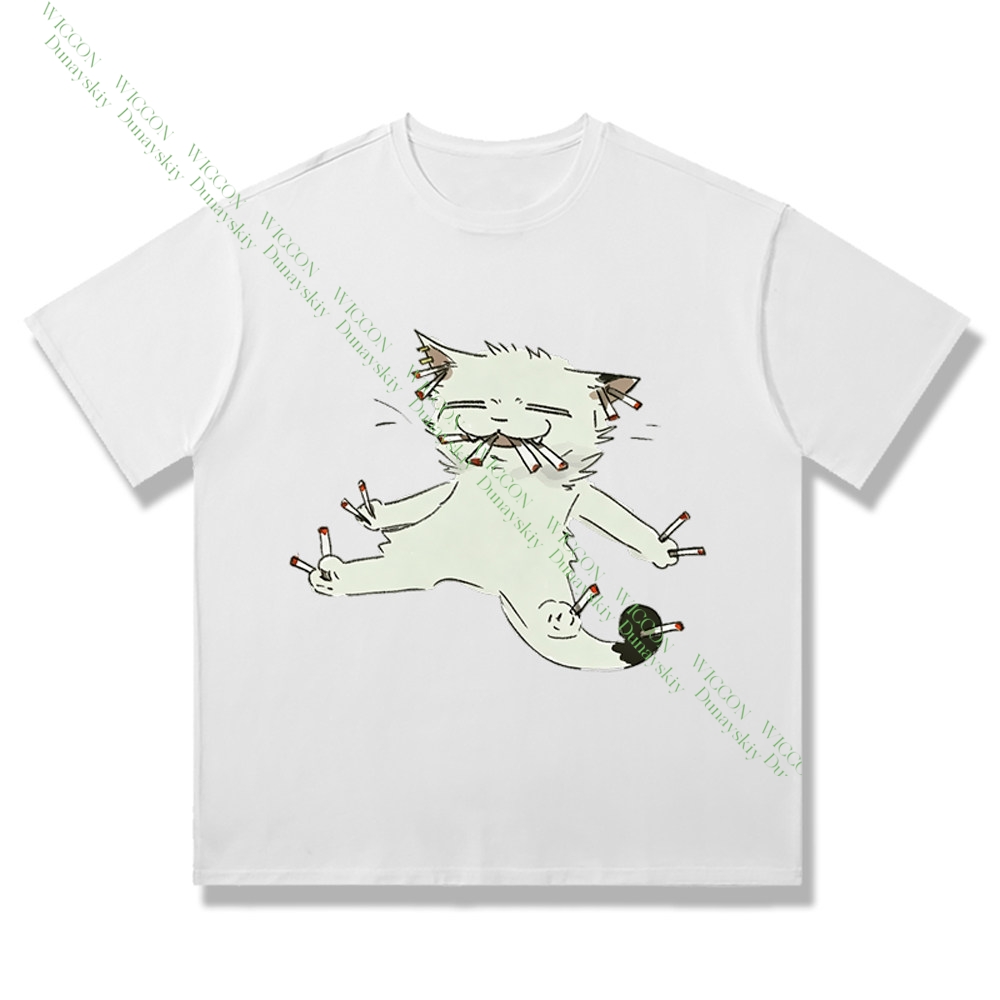 Chainsmoker Cat Yaniko Satou C - Anime Merchandise Shirt review and price