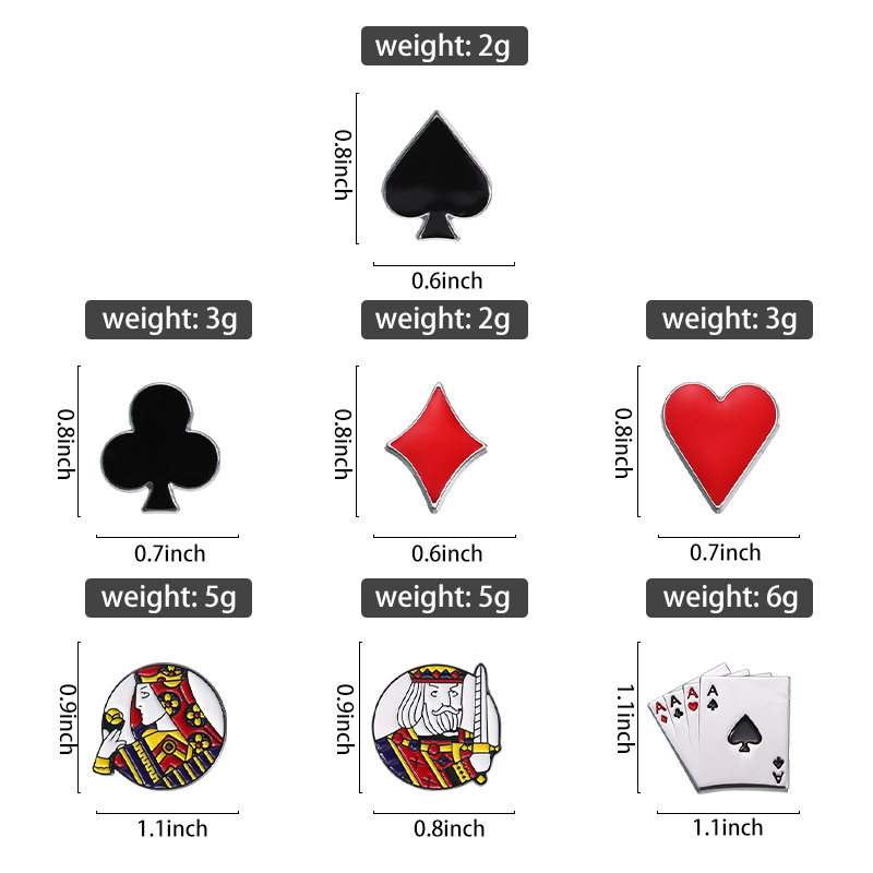Playing Cards Enamel Pins Cust - Themed Playing Card review and price