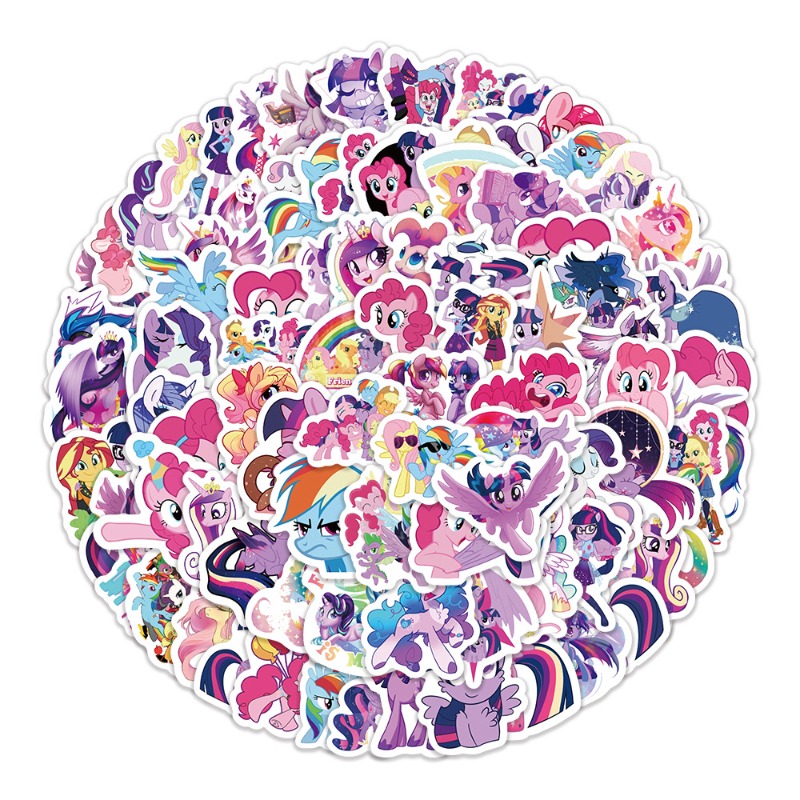 100pcs Cartoon My Little Ponys - Free Anime Merchandise review and price