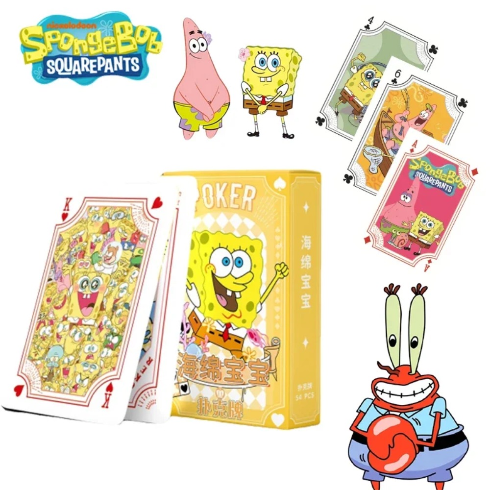 54Sheets/box SpongeBob Anime P - Themed Playing Card review and price