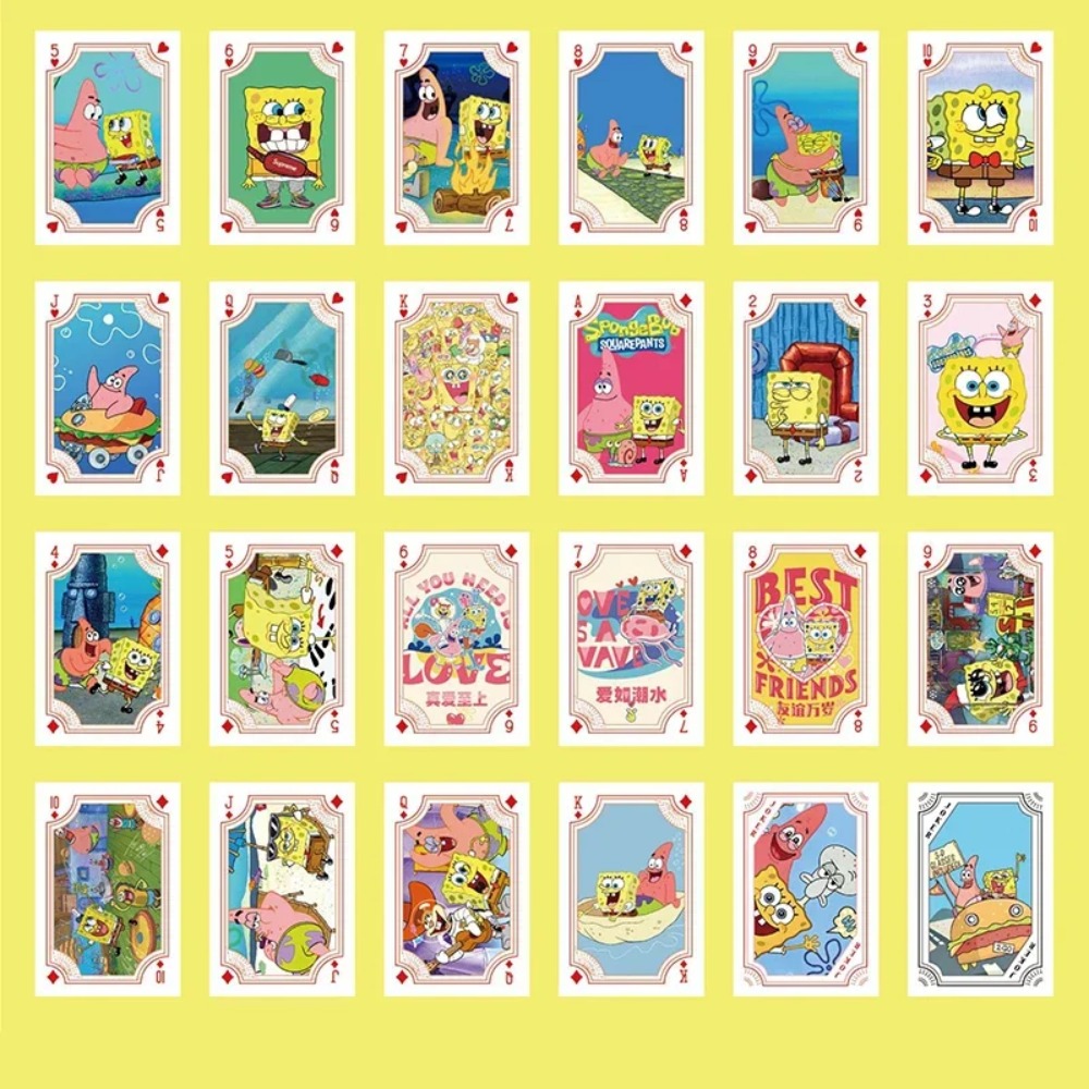 54Sheets/box SpongeBob Anime P - Themed Playing Card review and price