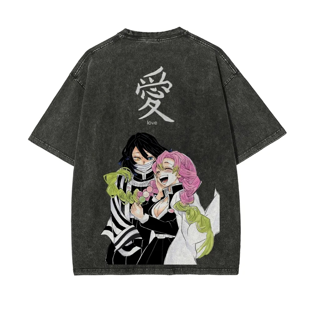 Kimetsu No Yaiba Washed T-Shir - Anime Merchandise Shop review and price