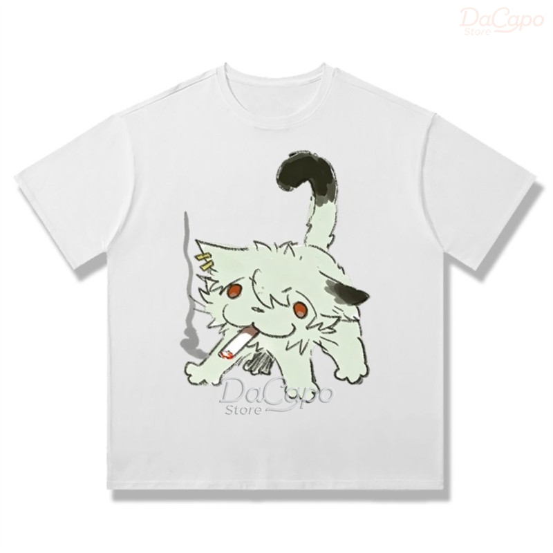 Chainsmoker Cat Yaniko Satou C - Anime Merchandise Shirt review and price