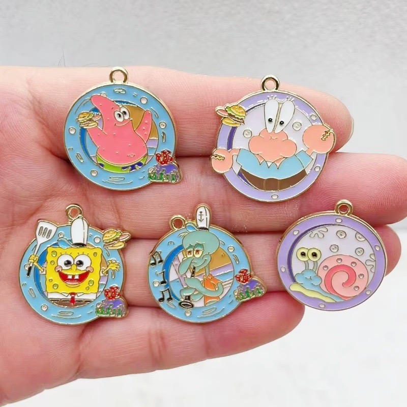 10pcs cartoon anime alloy oil  - Anime Merchandise Accessories review and price